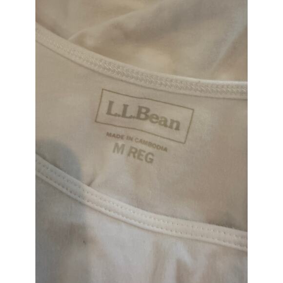 LL Bean White Tank Top M - Picture 3 of 3